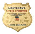 MELVIN PURVIS ADVANCED RANK BADGE.