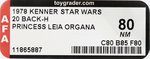 STAR WARS (1978) - PRINCESS LEIA ORGANA 20 BACK-H (BOBA FETT OFFER) AFA 80 NM.