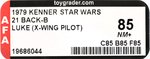 STAR WARS (1979) - LUKE SKYWALKER (X-WING PILOT) 21 BACK-B AFA 85 NM+.