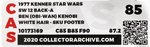 STAR WARS (1978) - BEN (OBI-WAN) KENOBI 12 BACK-A CAS 85 (WHITE HAIR/SKU ON FOOTER).