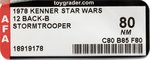 STAR WARS (1978) - STORMTROOPER 12 BACK-B AFA 80 NM.