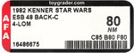 STAR WARS: THE EMPIRE STRIKES BACK (1982) - 4-LOM 48 BACK-C AFA 80 NM.