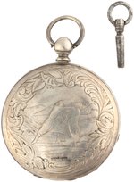 WINFIELD SCOTT MILITARY PORTRAIT DIAL PATENT LEVER POCKET WATCH.