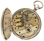 WINFIELD SCOTT MILITARY PORTRAIT DIAL PATENT LEVER POCKET WATCH.