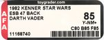 STAR WARS: THE EMPIRE STRIKES BACK (1982) - DARTH VADER 47 BACK AFA 85 Y-NM+.