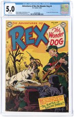 ADVENTURES OF REX THE WONDER DOG #4 JULY-AUGUST 1952 CGC 5.0 VG/FINE (FIRST DETECTIVE CHIMP).