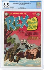 ADVENTURES OF REX THE WONDER DOG #13 JANUARY-FEBRUARY 1954 CGC 6.5 FINE+.