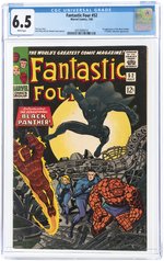 FANTASTIC FOUR #52 JULY 1966 CGC 6.5 FINE+ (FIRST BLACK PANTHER).