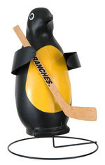 "BRANCHES" PENGUIN FIGURAL HOCKEY STICK MANUFACTURERS  STORE DISPLAY.