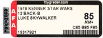 STAR WARS (1978) - LUKE SKYWALKER 12 BACK-B AFA 85 NM+.