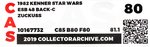 STAR WARS: THE EMPIRE STRIKES BACK (1982) - ZUCKUSS 48 BACK-C CAS 80.