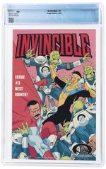 INVINCIBLE #2 FEBRUARY 2003 CGC 9.8 NM/MINT (FIRST ATOM EVE).