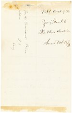 JAY GOULD 1878 PERSONAL LETTER TO HAYES TREASURY SEC. JOHN SHERMAN.