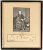 PATRICK HENRY 1784 SIGNED DOCUMENT IN FRAMED DISPLAY.