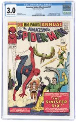 AMAZING SPIDER-MAN ANNUAL #1 1964 CGC 3.0 GOOD/VG (FIRST SINISTER SIX).