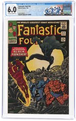 FANTASTIC FOUR #52 JULY 1966 CGC 6.0 FINE (FIRST BLACK PANTHER).