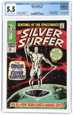 SILVER SURFER #1 AUGUST 1968 CGC 5.5 FINE-.