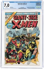 GIANT-SIZE X-MEN #1 SUMMER 1975 CGC 7.0 FINE/VF (FIRST STORM, NIGHTCRAWLER, COLOSSUS & THUNDERBIRD).