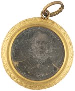 ZACHARY TAYLOR IMPORTANT 1848 CAMPAIGN DAGUERREOTYPE PORTRAIT BADGE.