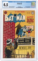 BATMAN #64 APRIL-MAY 1951 CGC 4.5 VG+.