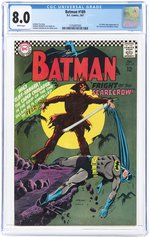 BATMAN #189 FEBRUARY 1967 CGC 8.0 VF (FIRST SILVER AGE SCARECROW).