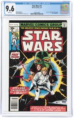 STAR WARS #1 JULY 1977 CGC 9.6 NM+ (NEWSSTAND EDITION).