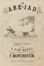 CONFEDERATE CIVIL WAR 1861 ANTI LINCOLN "THE ABE-IAD" SHEET MUSIC.