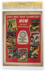 DETECTIVE COMICS #70 DECEMBER 1942 CGC 5.0 VG/FINE SIGNATURE SERIES.