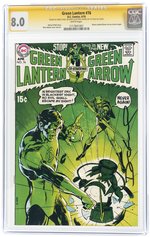 GREEN LANTERN VOL. 2 #76 APRIL 1970 CGC 8.0 VF SIGNATURE SERIES (GREEN LANTERN/GREEN ARROW STORIES BEGIN).