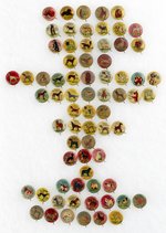"CHAMPION" DOGS OF THE 1930s LARGEST KNOWN COLLECTION WITH 70 BUTTONS.