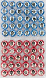 1969 MLBPA MAJOR LEAGUE BASEBALL STARS PHOTO BUTTON SET W/22 HOF'ERS.