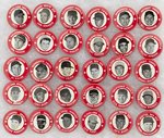 1969 MLBPA MAJOR LEAGUE BASEBALL STARS PHOTO BUTTON SET W/22 HOF'ERS.