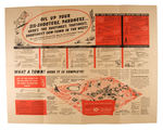 "LONE RANGER FRONTIERTOWN" 1948 CHEERIOS PREMIUM/SOUTHWEST MAP SECTION.