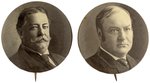 TAFT & SHERMAN MATCHED PAIR OF 1908 CAMPAIGN PORTRAIT BUTTONS.