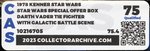 STAR WARS (1978) - DARTH VADER TIE FIGHTER (SPECIAL OFFER) CAS 75 QUALIFIED (BATTLE SCENE SETTING).