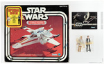 STAR WARS (1978) - X-WING FIGHTER (SPECIAL OFFER) CAS 75 QUALIFIED (WITH LUKE SKYWALKER & HAN SOLO FIGURES).
