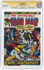 IRON MAN #55 FEBRUARY 1973 CGC 8.0 VF SIGNATURE SERIES (DOUBLE COVER - FIRST THANOS, DRAX THE DESTROYER & STARFOX).