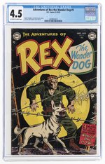 ADVENTURES OF REX THE WONDER DOG #5 SEPTEMBER-OCTOBER 1952 CGC 4.5 VG+.