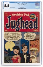 ARCHIE'S PAL JUGHEAD #4 FEBRUARY 1951 CGC 5.5 FINE-.