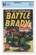 BATTLE BRADY #12 MARCH 1953 CBCS 8.0 VF.