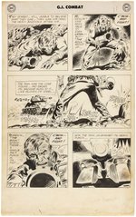 G.I. COMBAT #68 ORIGINAL ART PAGE BY JOE KUBERT (SGT. ROCK PROTOTYPE STORY).