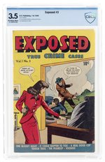 EXPOSED #3 JULY-AUGUST 1948 CBCS 3.5 VG-.