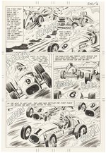 DRAG N'WHEELS #51 COMPLETE SIX PAGE ORIGINAL ART STORY PAGES BY CHARLES NICHOLAS & VINCE ALASCIA.