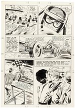 DRAG N'WHEELS #51 COMPLETE SIX PAGE ORIGINAL ART STORY PAGES BY CHARLES NICHOLAS & VINCE ALASCIA.