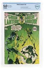 GREEN LANTERN VOL. 2 #76 APRIL 1970 CBCS 5.0 VG/FINE (GREEN LANTERN/GREEN ARROW STORIES BEGIN).