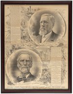 STREETER & CUNNINGHAM 1888 UNION LABOR PARTY JUGATE POSTER.