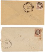 LINCOLN & BELL 1860 EMBOSSED COVERS INCLUDING "SLAVERY SECTIONAL".