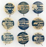 WITH STANLEY IN AFRICA 9 OF 11 KNOWN 1922 UNIVERSAL MOVIE SERIAL BUTTONS, INC. 1 NOT IN BUTTONS IN SETS.