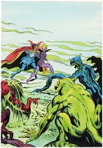 DR. STRANGE SPANISH COMIC BOOK COVER ORIGINAL ART BY RAFAEL LÓPEZ ESPÍ.