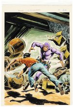 THE PHANTOM "EL HOMBRE ENMASCARADO" #44 SPANISH COMIC BOOK COVER ORIGINAL ART.